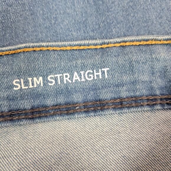 Cooper Oak Slim Straight Jeans W 34 L 30 Blue - Picture 9 of 11